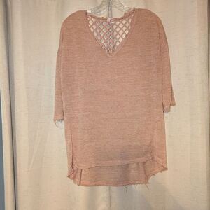 Women's Pink Knit Top